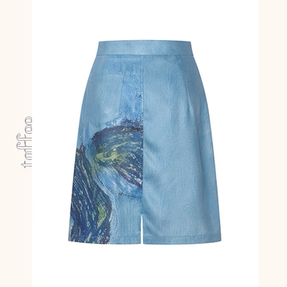 幻想アートプリントスカート《Z01062》