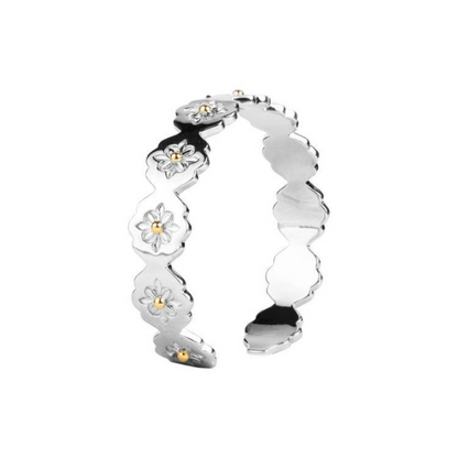 ミニフラワーデザインスリムバングル　AU-146