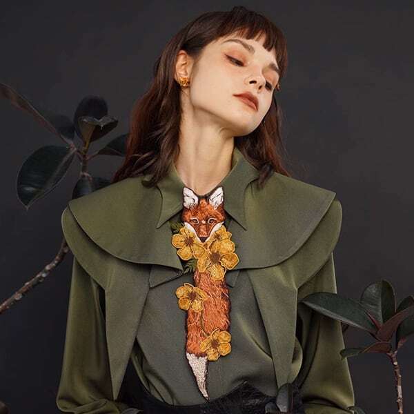 フラワーフォックスタイ C0073