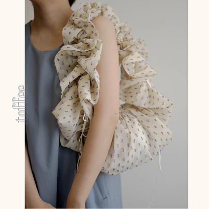 ドローストリング付きギャザーショルダーバッグ《Z00936》