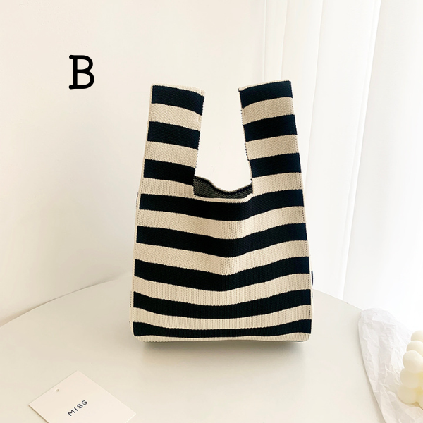 【8color】スモールニットバケットバッグ Z00012