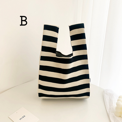 【8color】スモールニットバケットバッグ Z00012