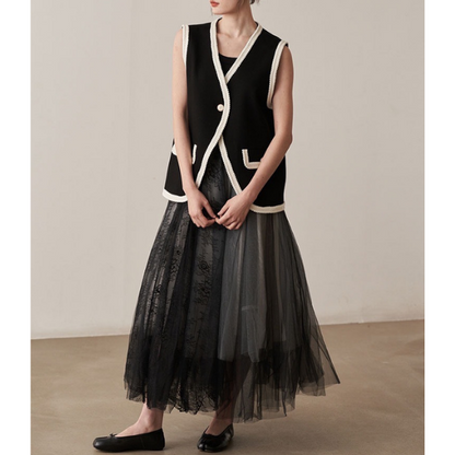 チュールレーススカート X-088