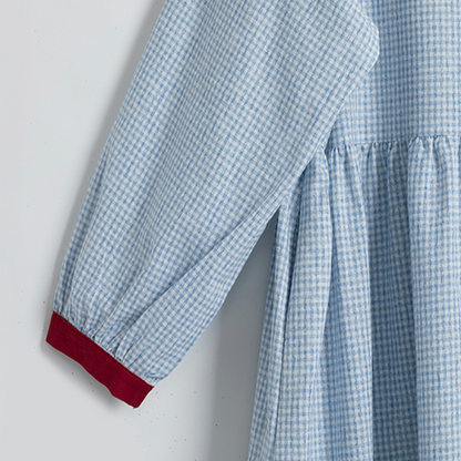 【2color】ギンガムチェックシャツワンピース　Z00584