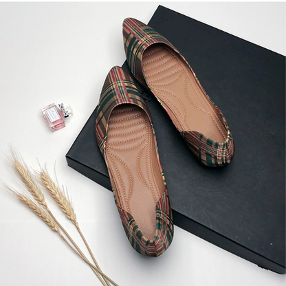 【３color】ポインテッドトゥチェッカーパンプス AU-316