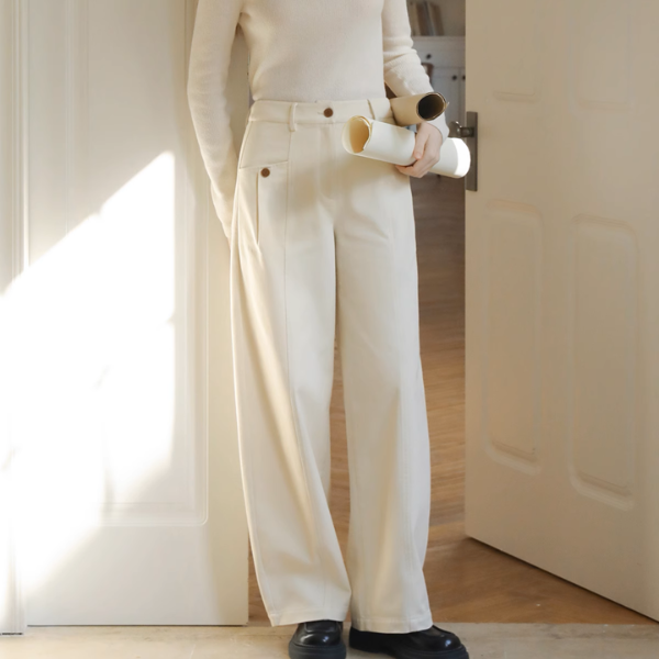 【3color】ハイウエストワイドシミターパンツ Z00890