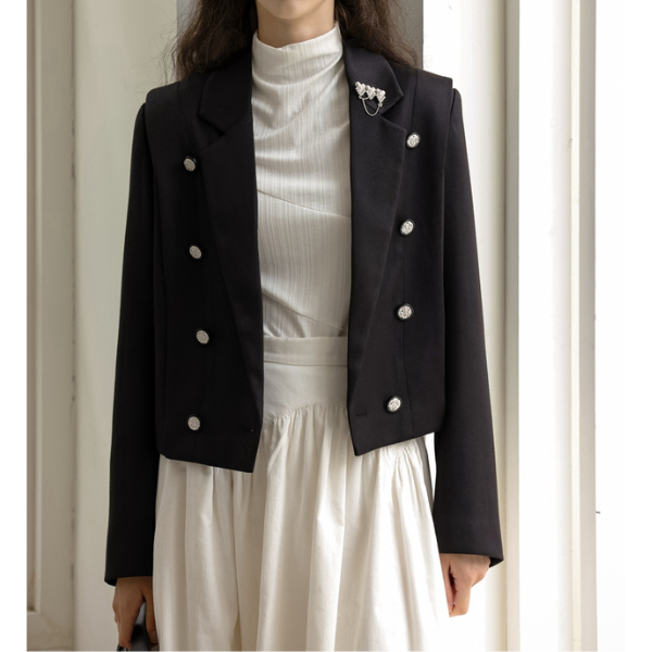 【2color】アシンメトリーカットデザイントップロングトップス X-423