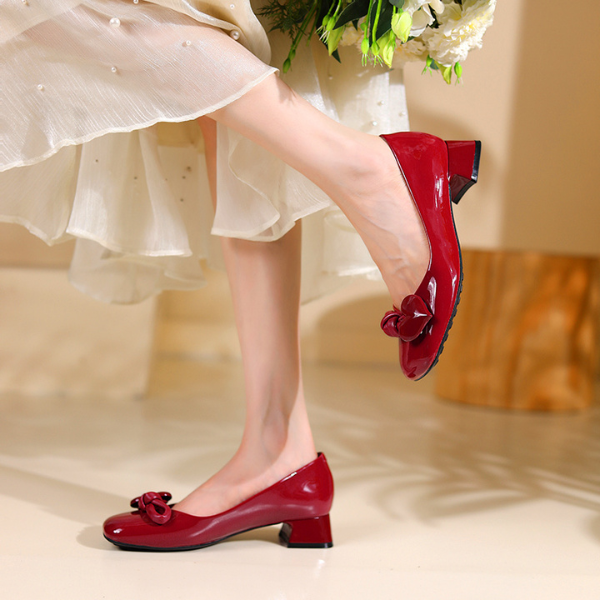 【2color】ハートノットパンプス X-041