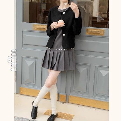 ノースリーブショートプリーツワンピース《Z00875》