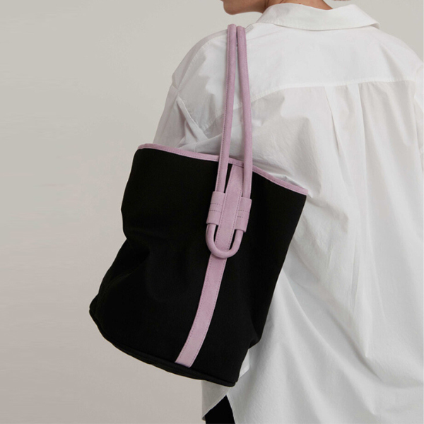 【２color】バイカラーハンドバッグ AU-258