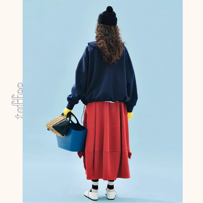 サイドリボンの立体バルーンスカート《Z01353》