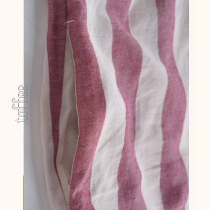 【2color】ストライプ柄フリル装飾シャツ《Z00894》