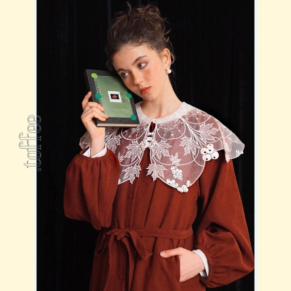 クラシックに新たな息吹：ガーリーなシャツワンピース 《C0199》