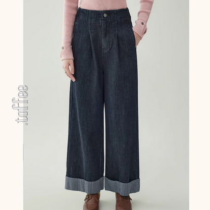 ハイウエストワイドバギーパンツ　《Z00733》