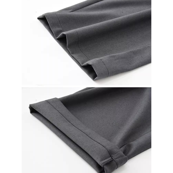 【2color】タック入りシンプルスラックス X-379