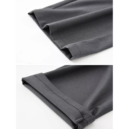 【2color】タック入りシンプルスラックス X-379