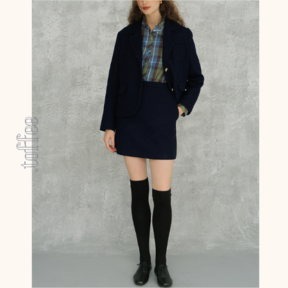 スタンドカラーボタンダウンチェックシャツ　 《Z00707》