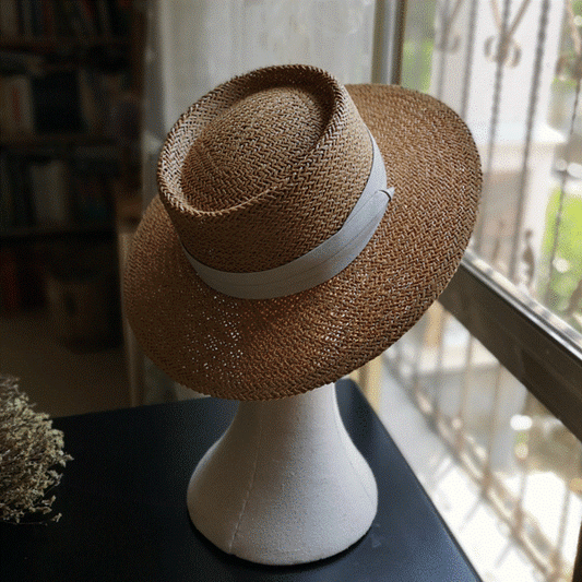 【１２color】クラシカルフレンチストローハット　　su0016