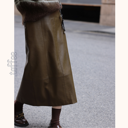 ハイウエストストレートスリットスカート 《Z00642》