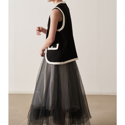 チュールレーススカート X-088