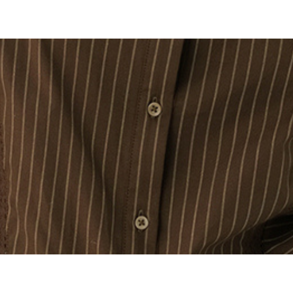 【2color】レトロストライプフリルヘムセットアップ X-263