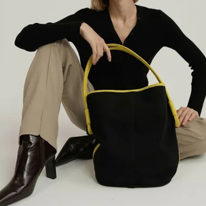 【２color】バイカラーハンドバッグ AU-258