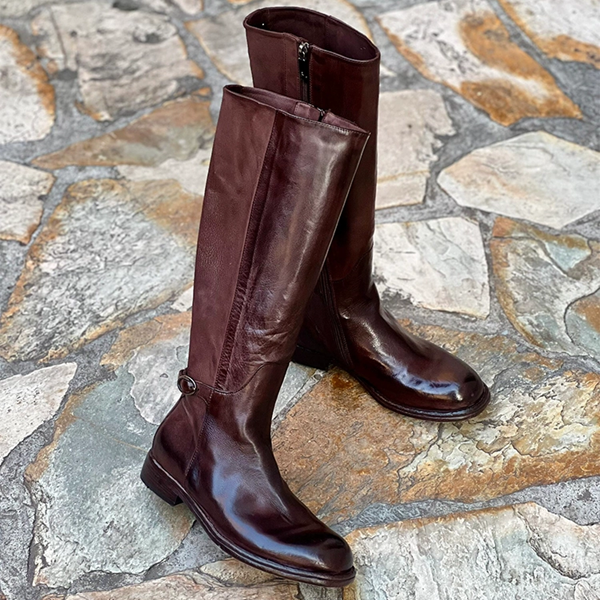 ポリッシュドレザーロングブーツ　Z00518
