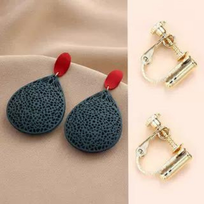 【３color】ウォーターマークカットアウトピアス AU-278