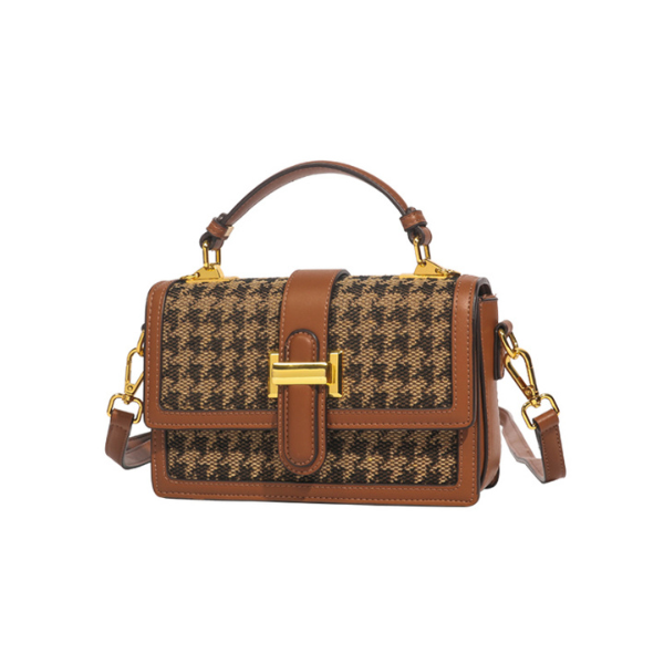 千鳥格子チェーンショルダーバッグ　AU-169