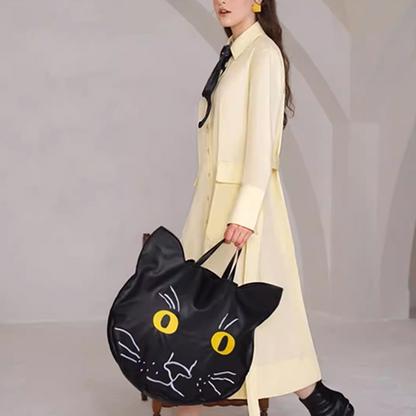 黒猫シルエットが遊ぶニッチなネクタイ《Z01220》