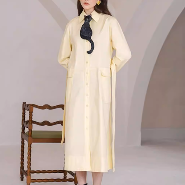 黒猫シルエットが遊ぶニッチなネクタイ《Z01220》