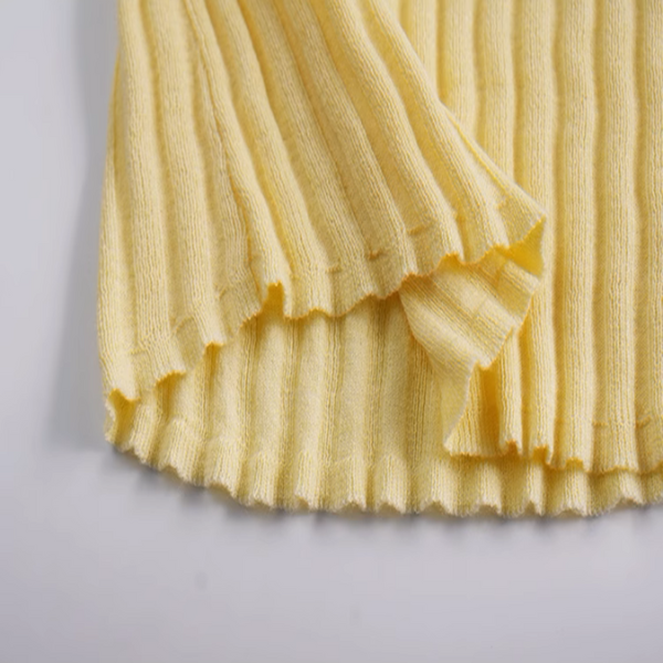 【2color】カットアウトスリムニットトップ《Z01009》