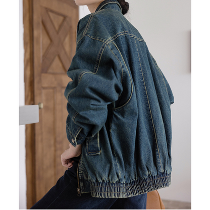 ウォッシュデニムジップジャケット Z00160