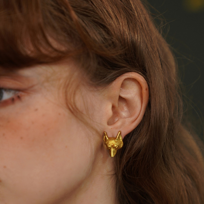 【２Size】ゴールドアニマルピアス w-031