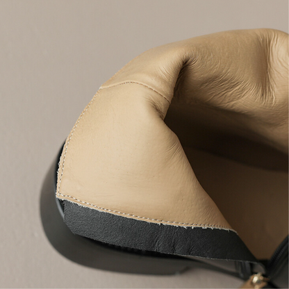 【3color】シームデザインベルテッドブーツ X-372