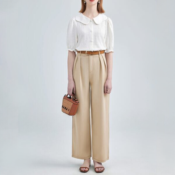 ハイウエストストレートパンツ X-184