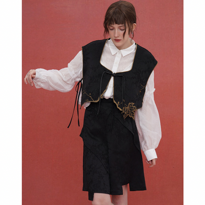 リーフモチーフベスト w-032