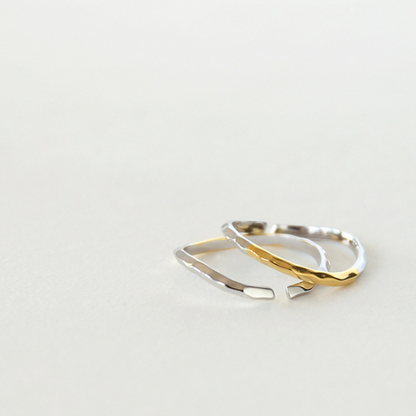 シンプルウェーブリング X-166