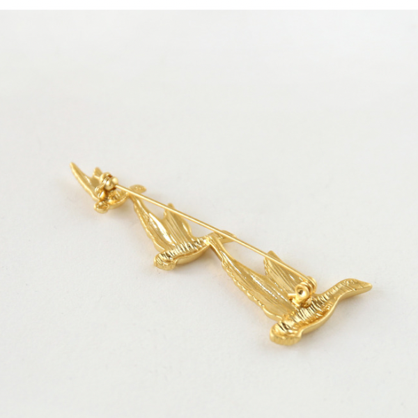 渡り鳥ブローチ X-168