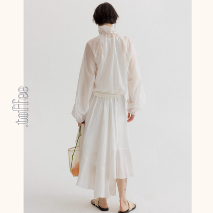 【5color】フルジップアップハイネックシアージャケット《Z00953》