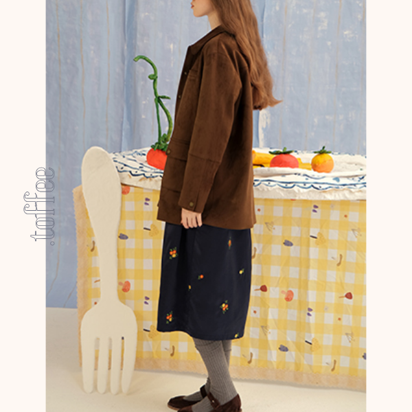 スクエアネック小花柄ワンピース　Z00580