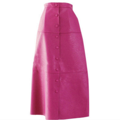 ローズレッドなハイウエストスカート sk0005-1