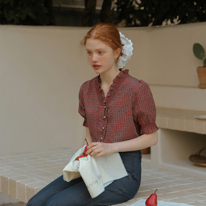 【3pattern】大きなフリルのヘアアクセサリー《Z00820》