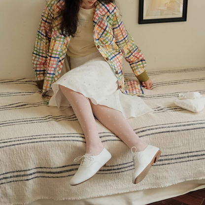 小花×チェック柄のカラフルシャツ Z00078