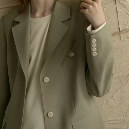 【2color】シングルブレストテーラードジャケット《Z00851》