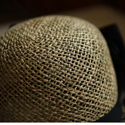 バックリボン付ストローベースボールキャップ　Z00403