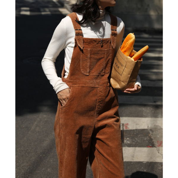 コーデュロイオーバーオール w-036