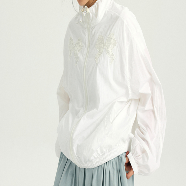 リボンモチーフの中空ジャケット　Z00354