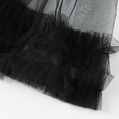 フリルヘムメッシュスカート Z00288