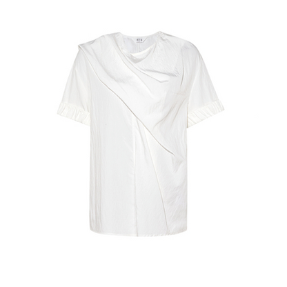 花柄刺繍デザインシャツ《Z00841》